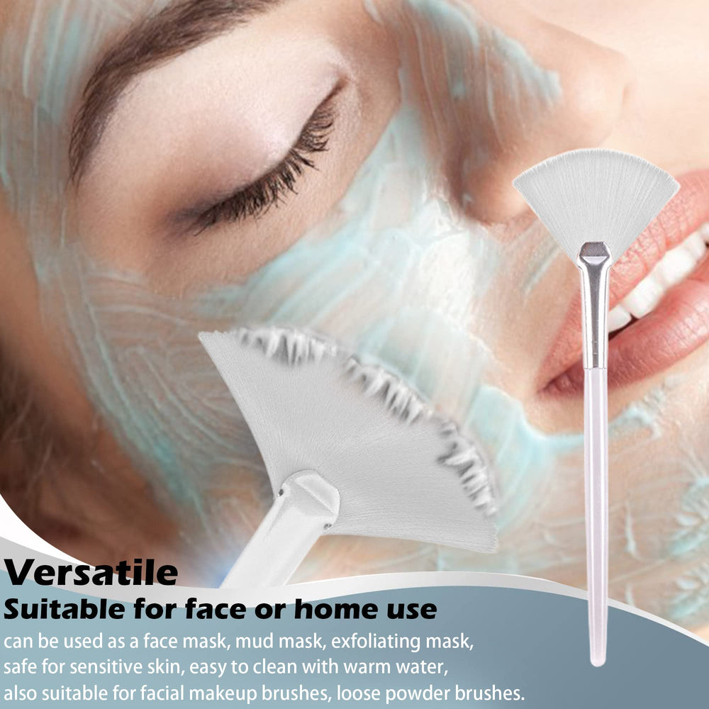 Soft 'N Style Taklon fan mask brush easy-cleaning after use with warm water.