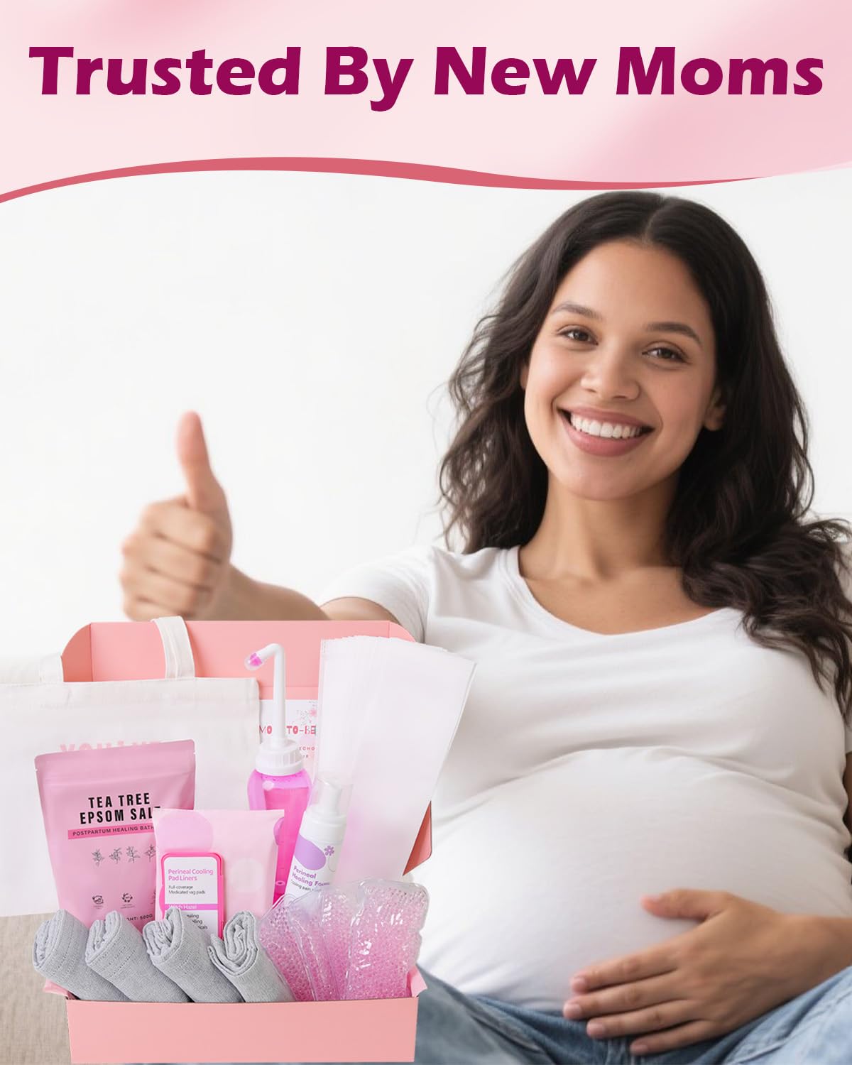 SOFTCA postpartum gifts box scene ready for new mom