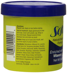 Textura cremosa de Softee Hair Food facilita una aplicación uniforme.
