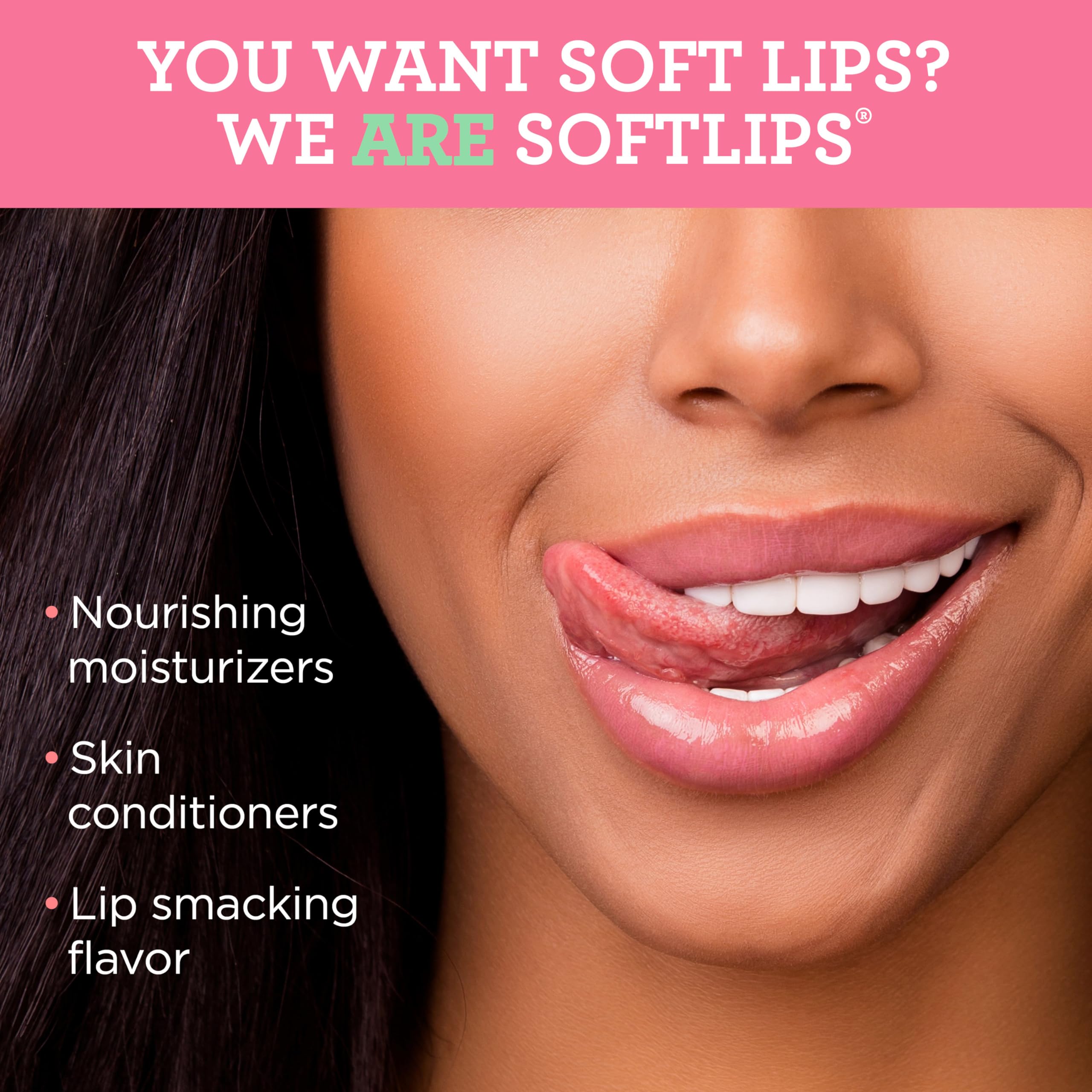 Bálsamo SoftLips sandía en tubo, aplicación suave para protección SPF 20.