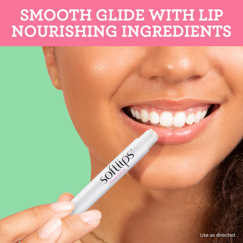SoftLips sandía, práctico para viajes, hidratación rápida en cualquier momento.