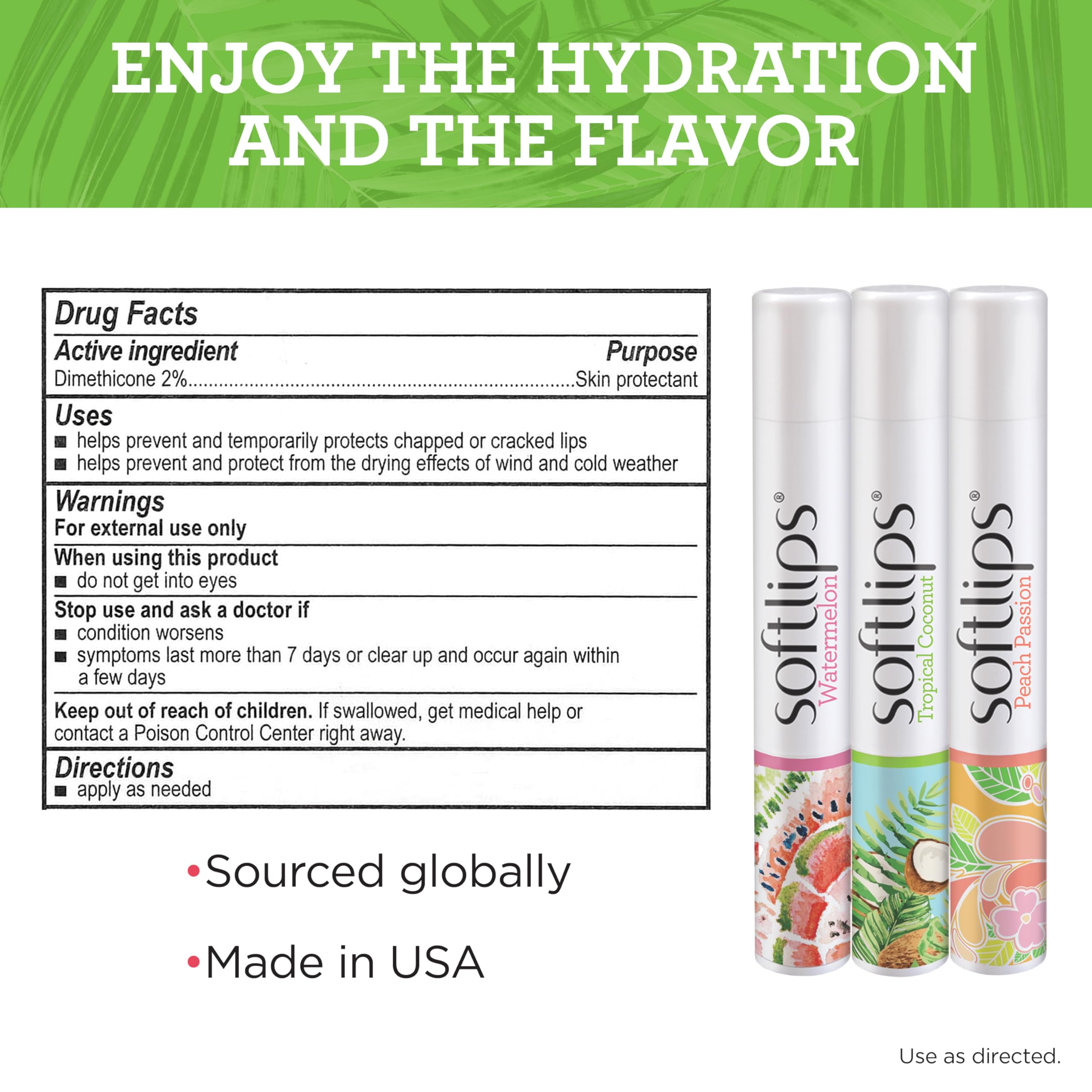SoftLips libre de crueldad y gluten, cuidado responsable de labios.