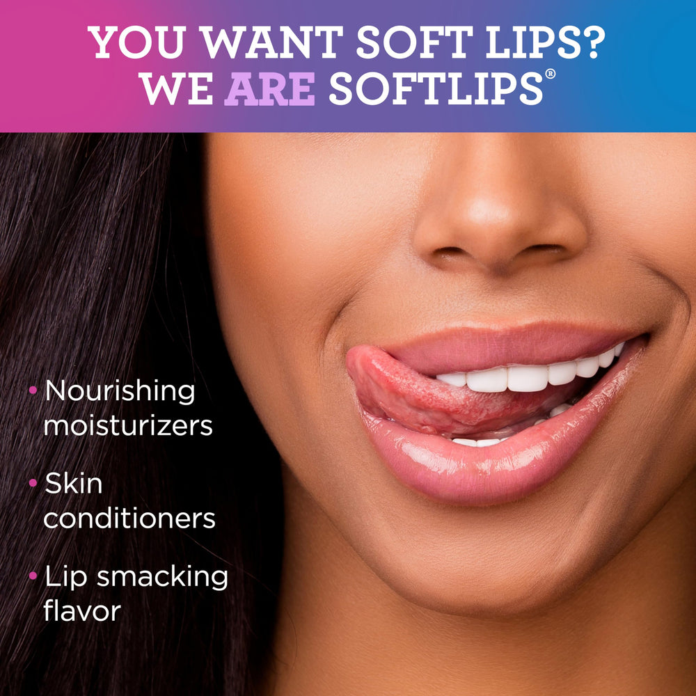 SoftLips Watermelon flavor balm provides refreshing, long-lasting hydration