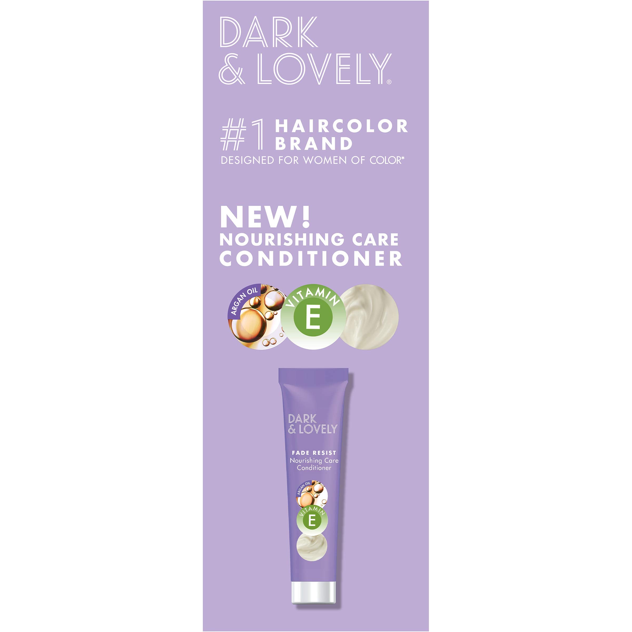 SoftSheen-Carson Dark and Lovely shiny finish for silky, reflective hair.