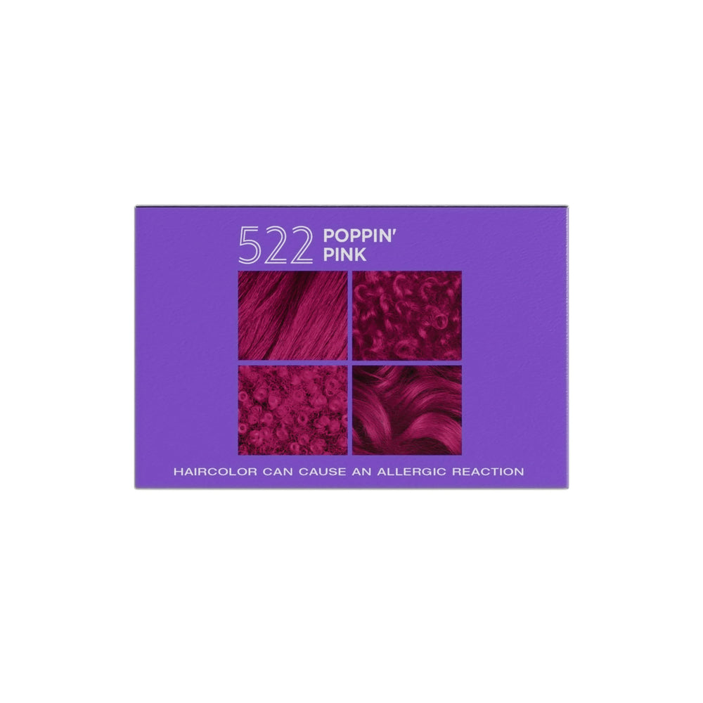 SoftSheen Dark and Lovely Poppin Pink packaging box with brand details