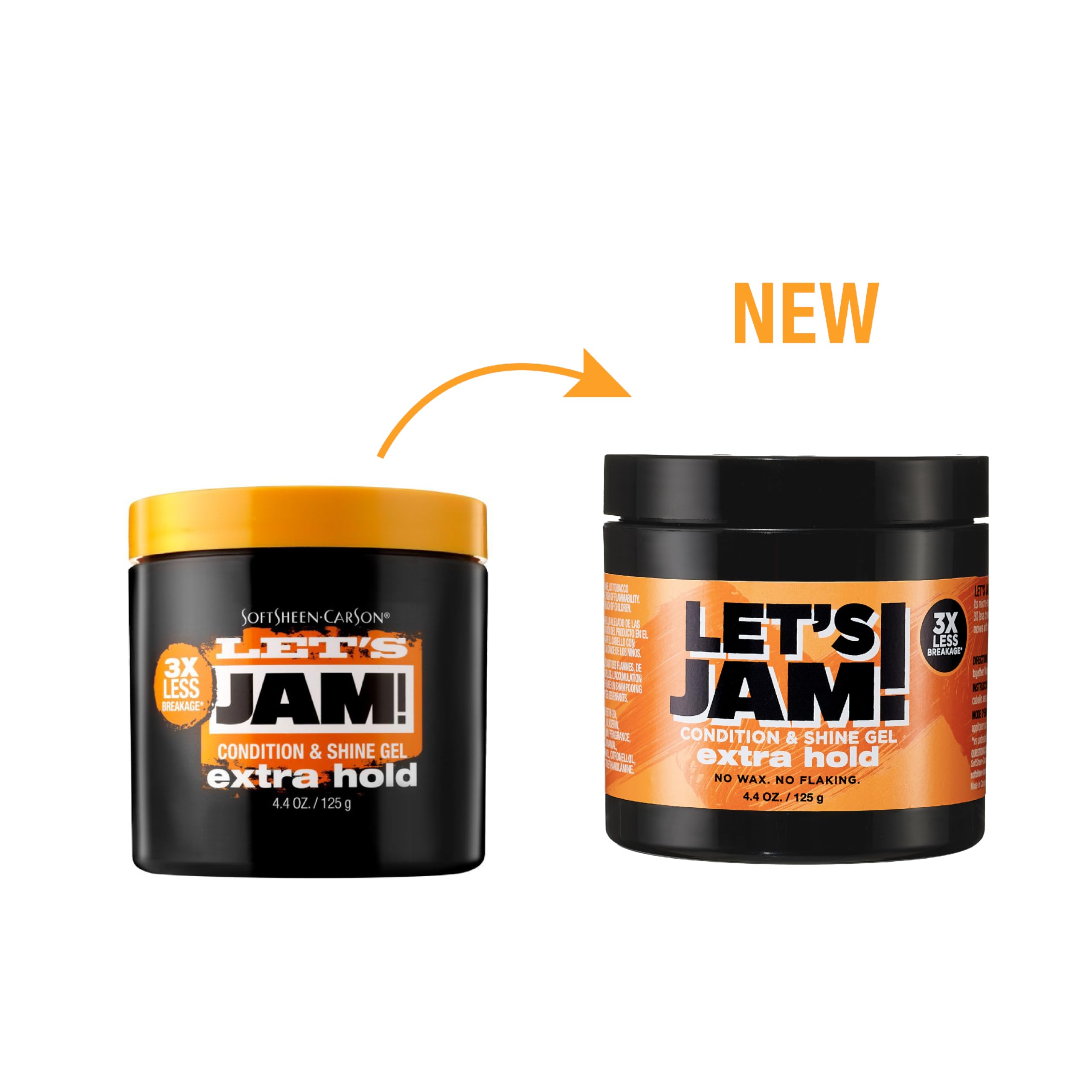 SoftSheen Let's Jam gel in hand for easy application