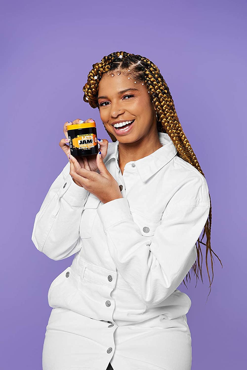 SoftSheen Lets Jam gel trenzas bordes sujetos con control