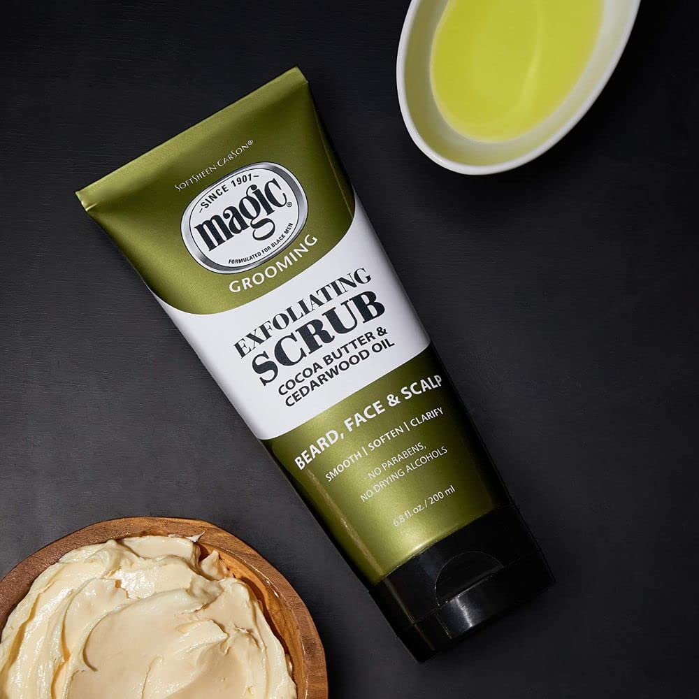 SoftSheen Magic beard detail softening emphasizes conditioning and residue removal