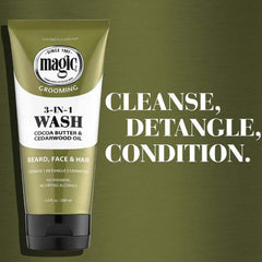 Fresh facial skin after using SoftSheen Magic Beard Wash.