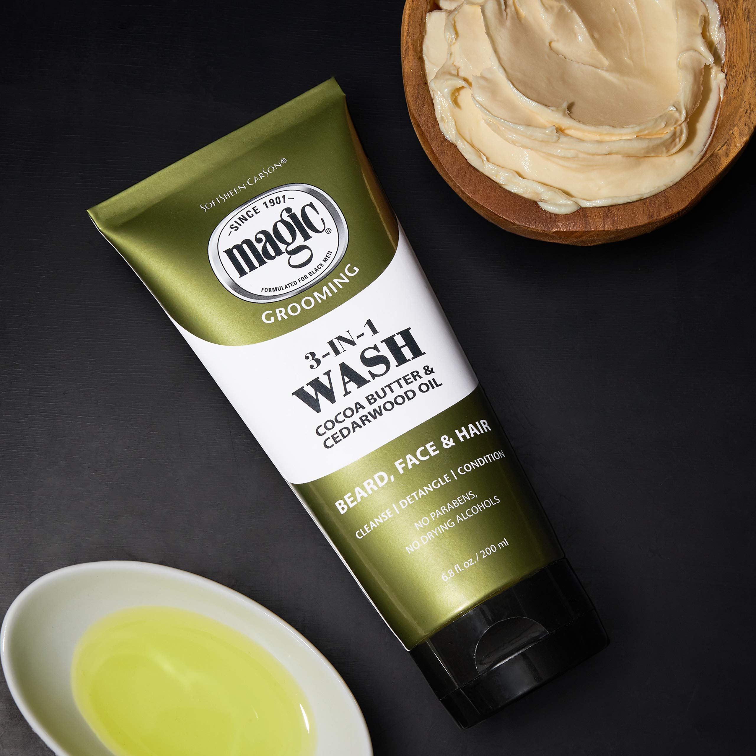 Packaging variation shown for SoftSheen Magic Beard Wash.