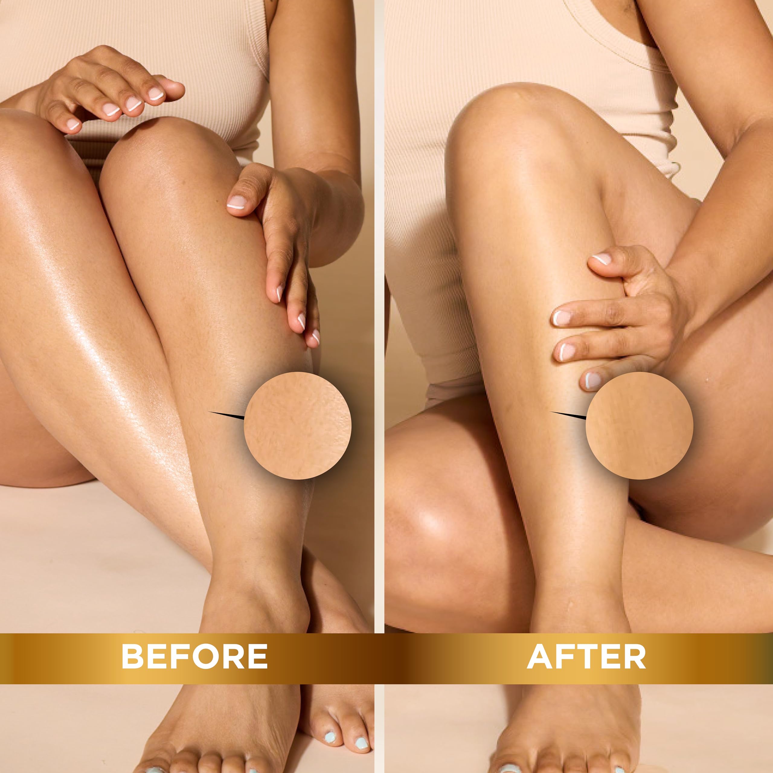 SoftSheen Magic Razorless cream before-after concept demonstrates potential results