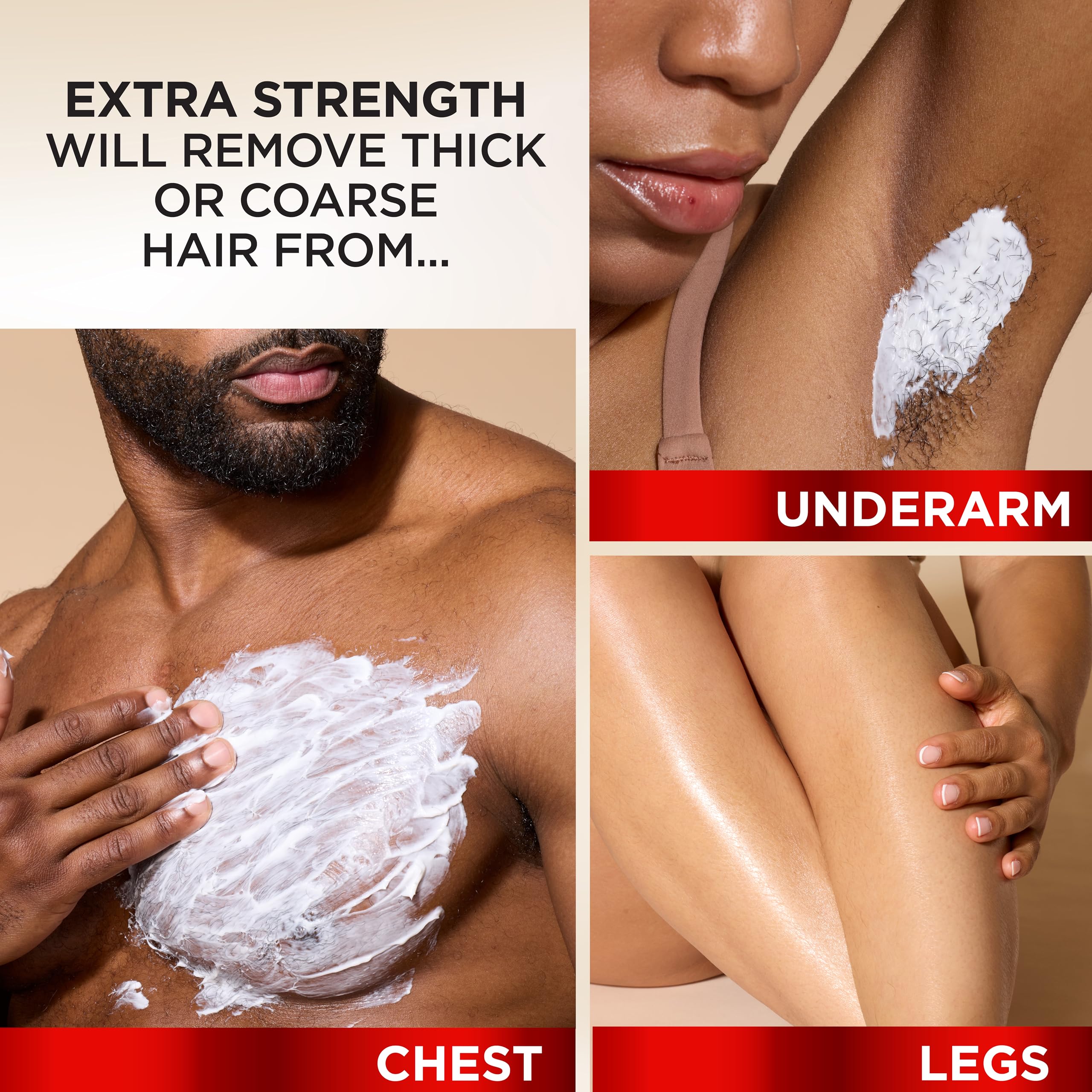 SoftSheen-Carson Magic Razorless Cream dispense demonstrates quick application process.