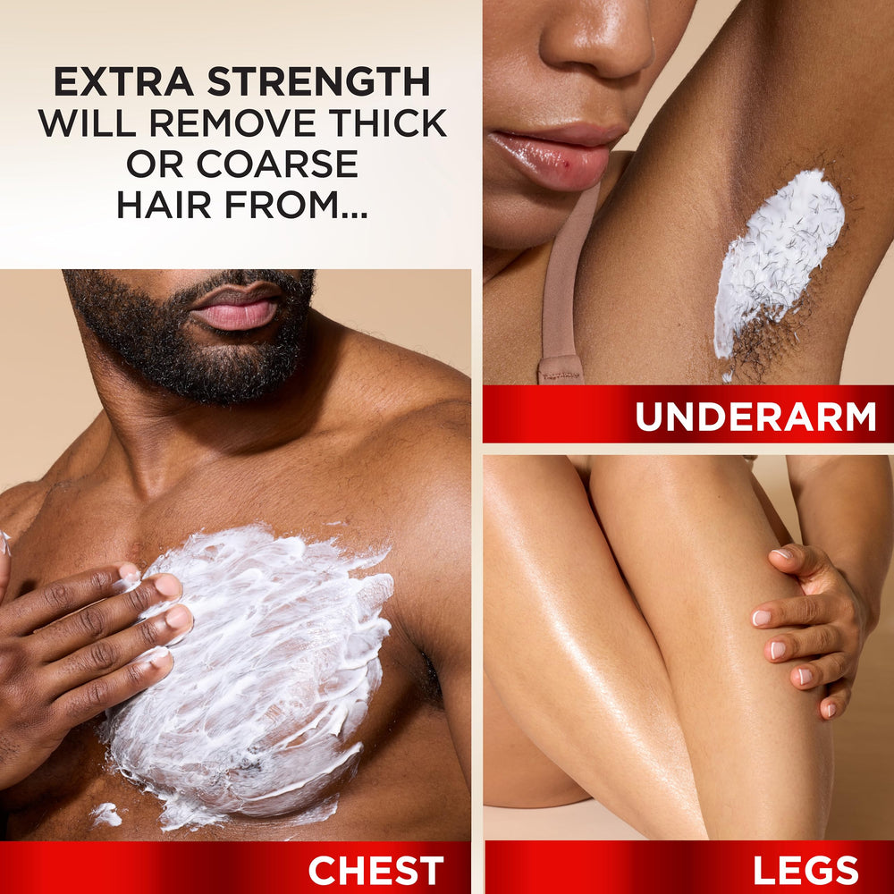 SoftSheen-Carson Magic Razorless Cream dispense demonstrates quick application process.