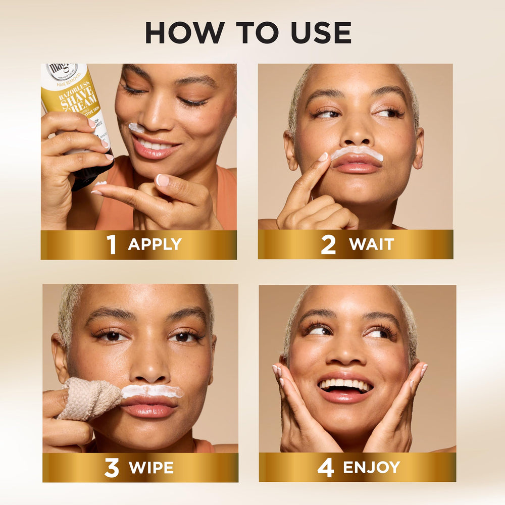 SoftSheen Magic Razorless cream timer highlights four-minute process