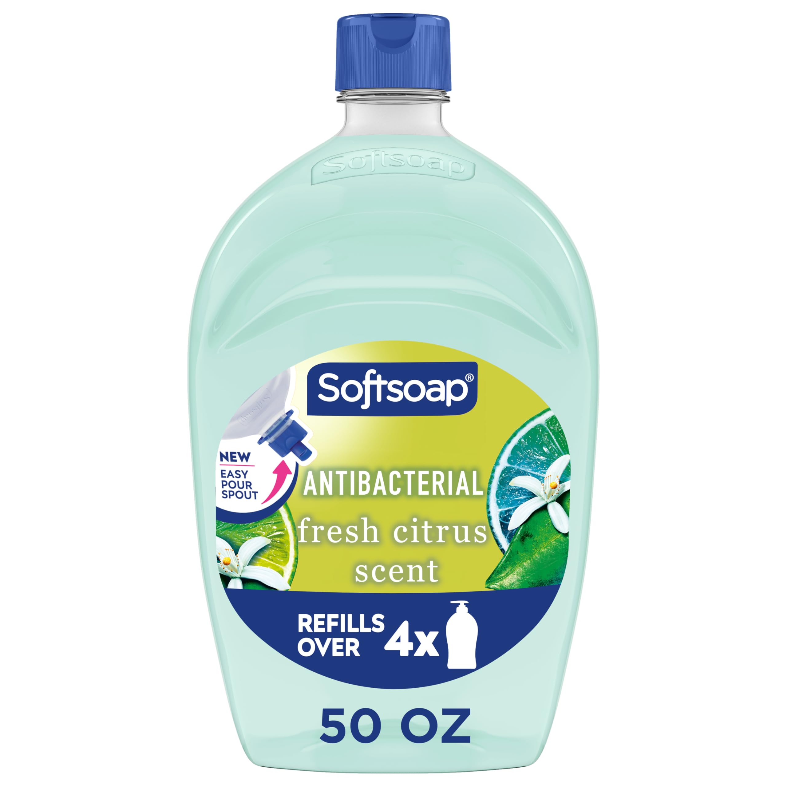 Softsoap Antibacterial Fresh Citrus bottle front view for daily handwashing