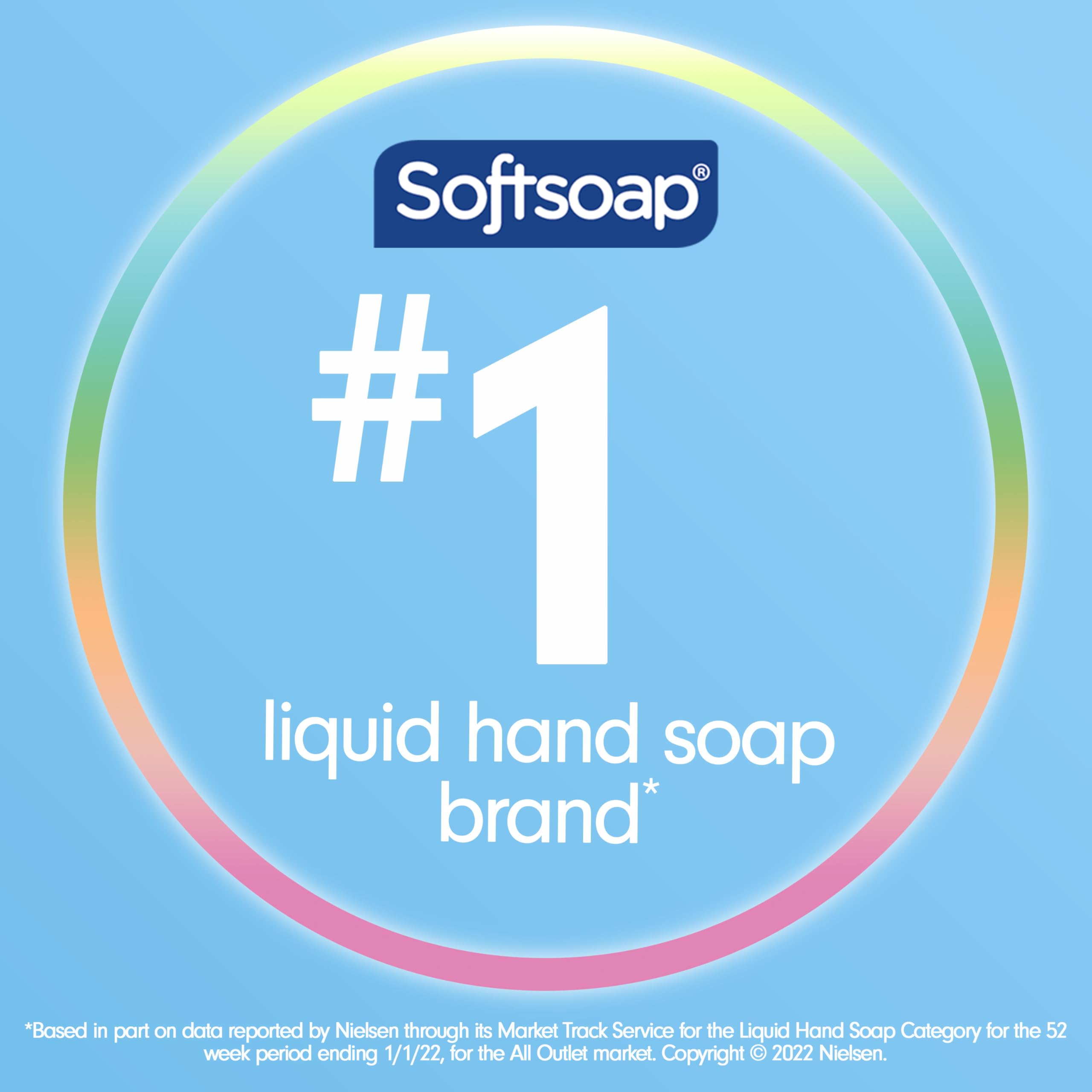 Softsoap aroma refrescante que acompaña cada lavado.