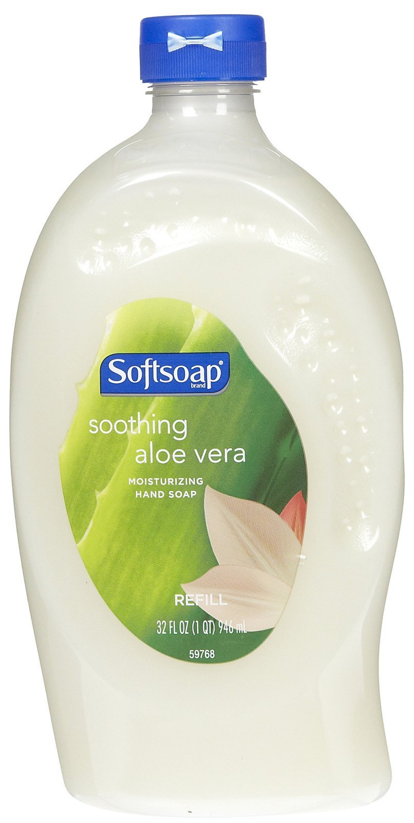 Softsoap Aloe Vera: botella de relleno para manos suaves con fragancia fresca.