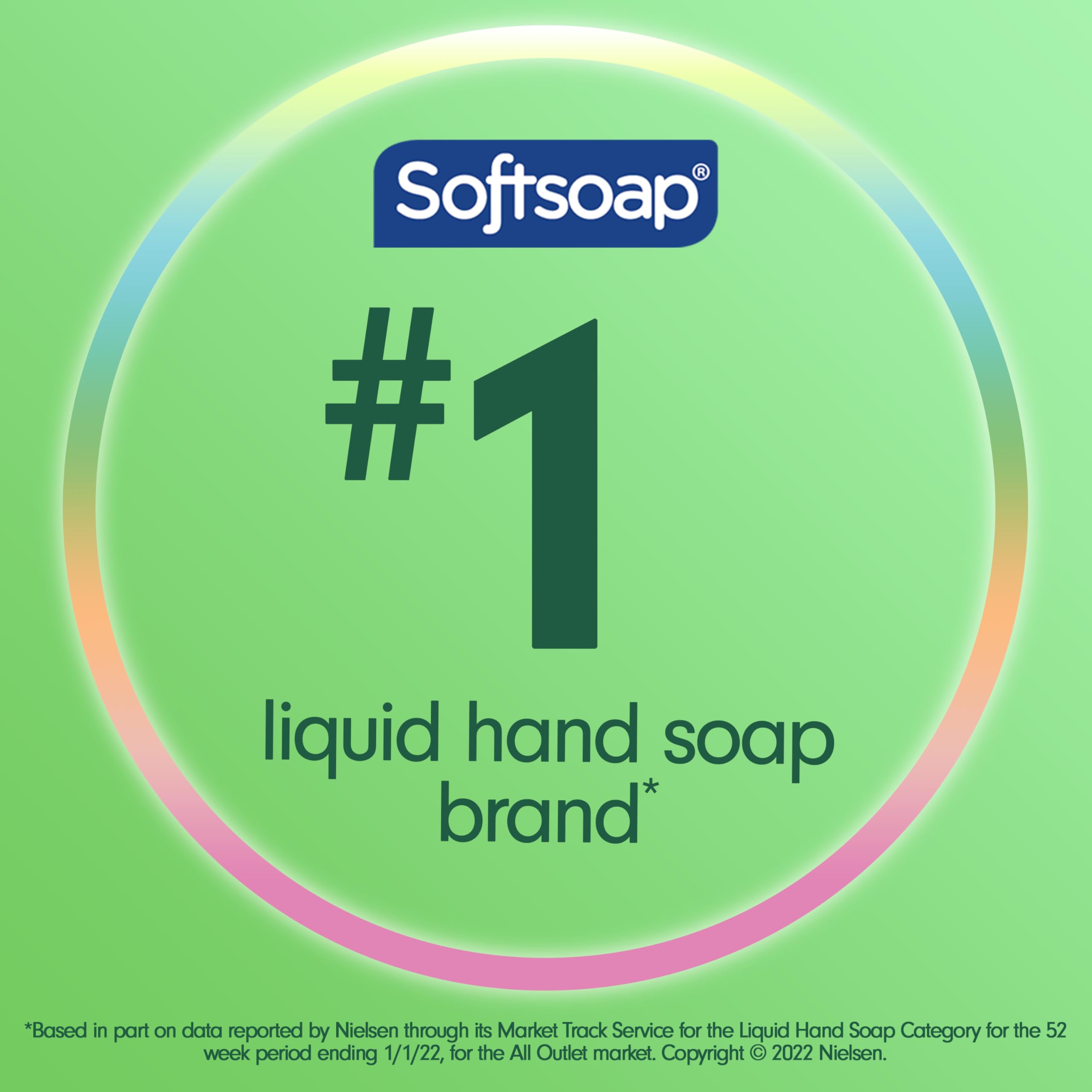 Softsoap bubbles illustrate gentle cleansing and moisturizing feel