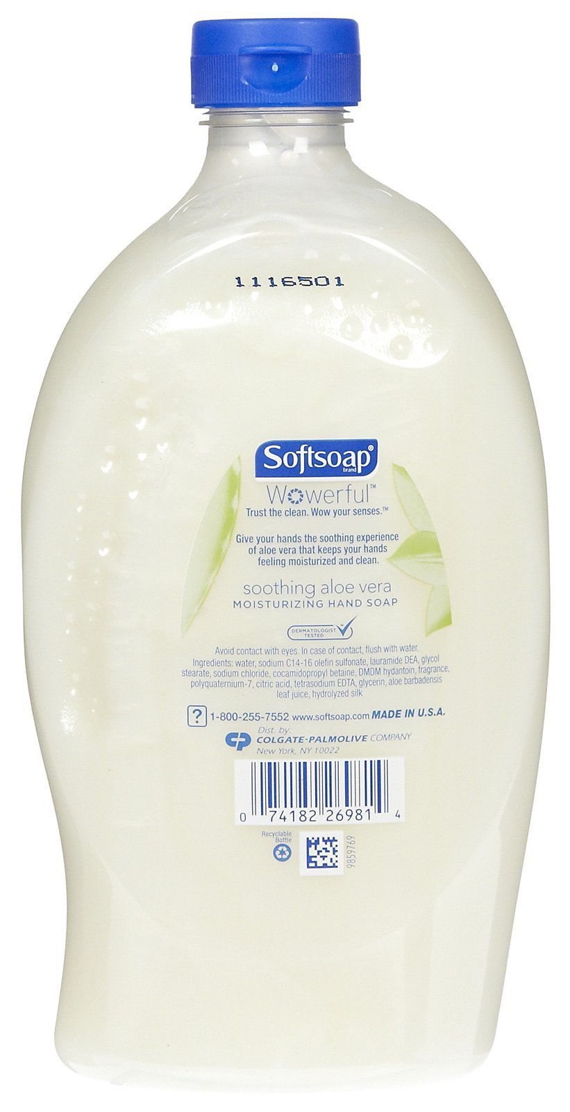 Softsoap Aloe Vera: relleno con fragancia suave para lavado diario de manos.