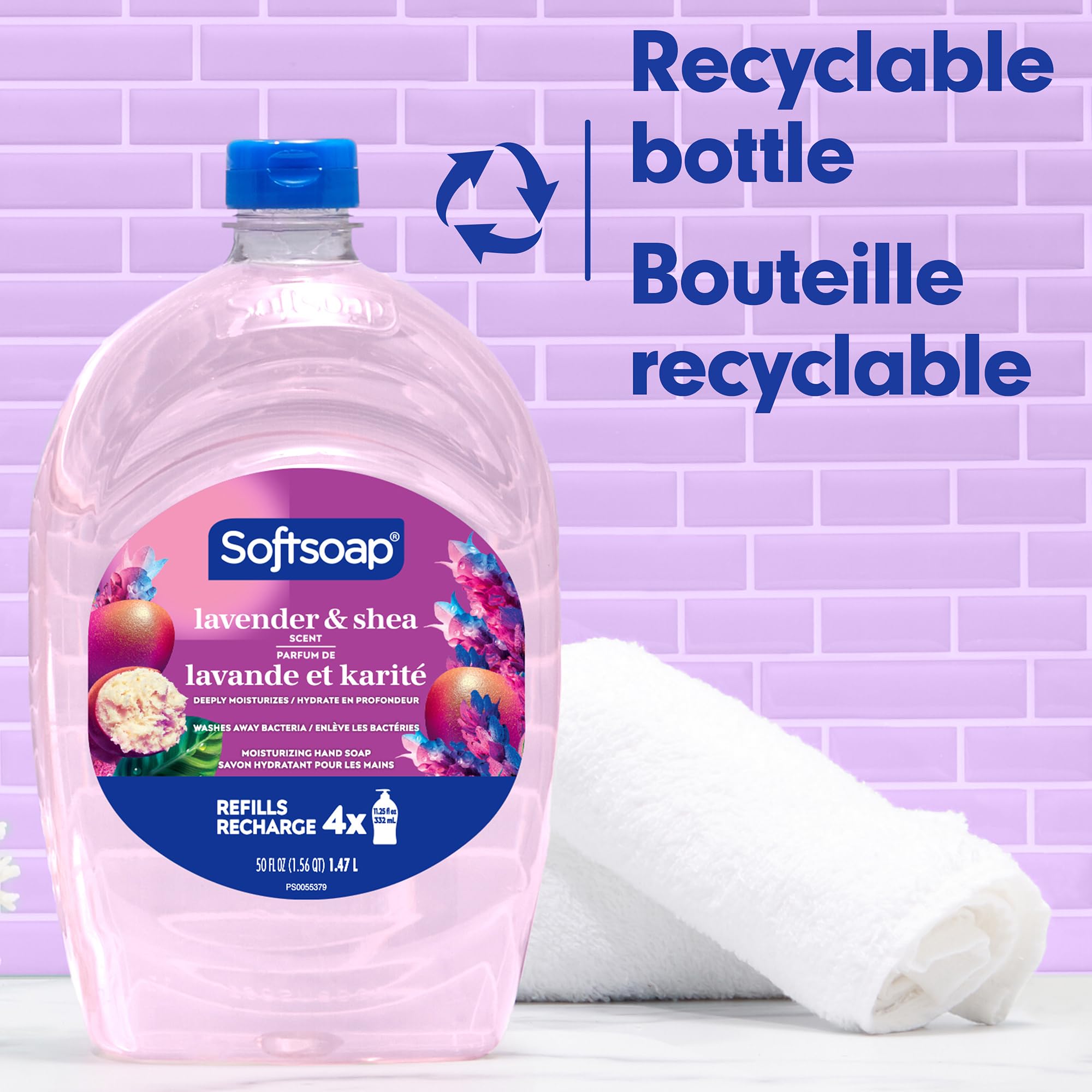 Softsoap fragancia lavanda karité, aroma calmante al uso