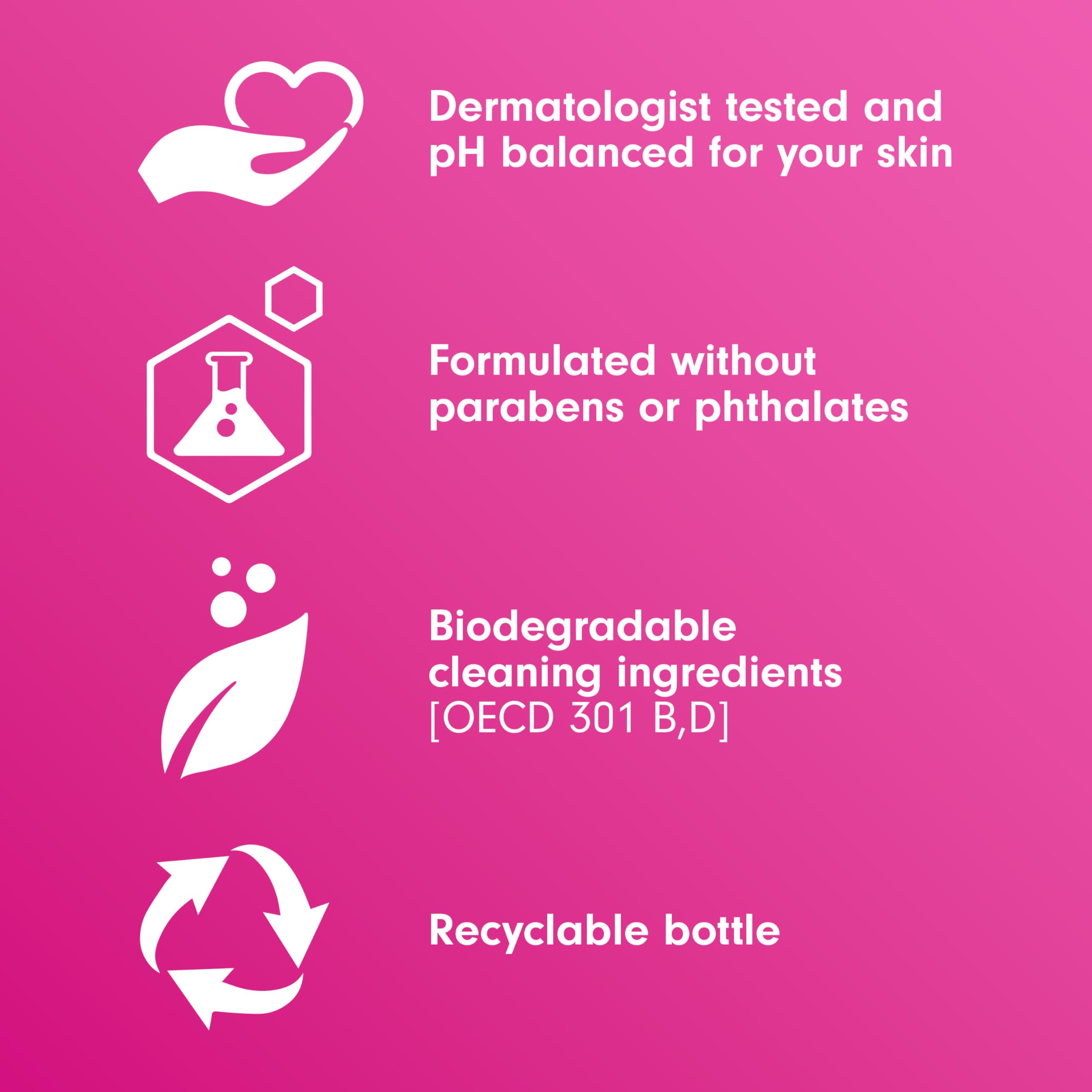 Softsoap Honeysuckle & Orange Burst dermatologist tested badge communicates skin-friendly care.