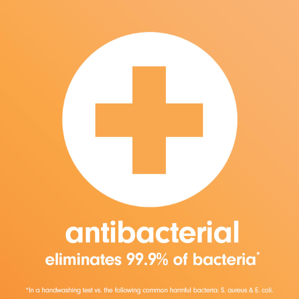 Softsoap jabón antibacterial líquido, manos limpias y suaves tras el lavado