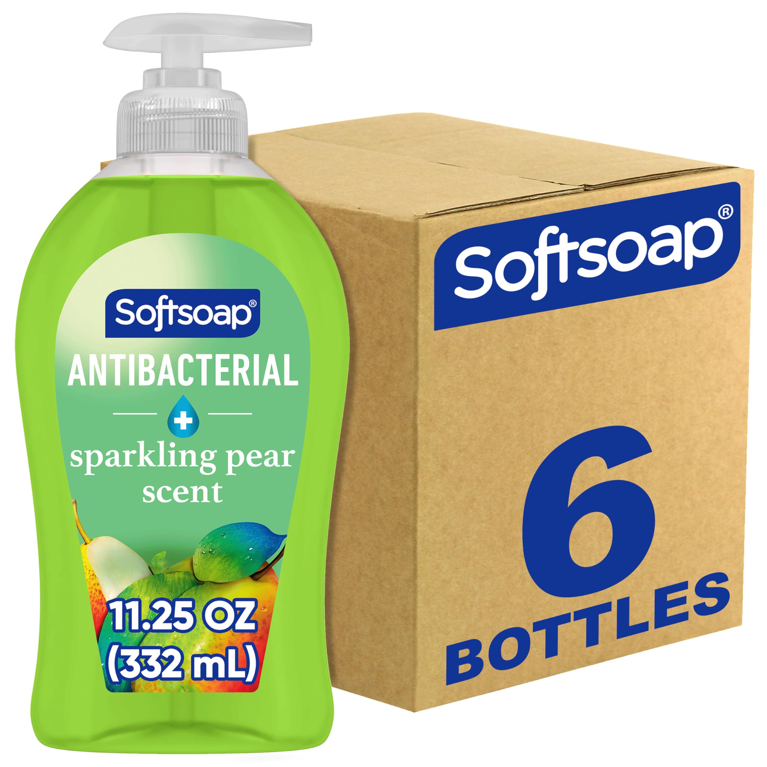 Softsoap jabon antibacterial para manos en pack de 6, ideal para familias