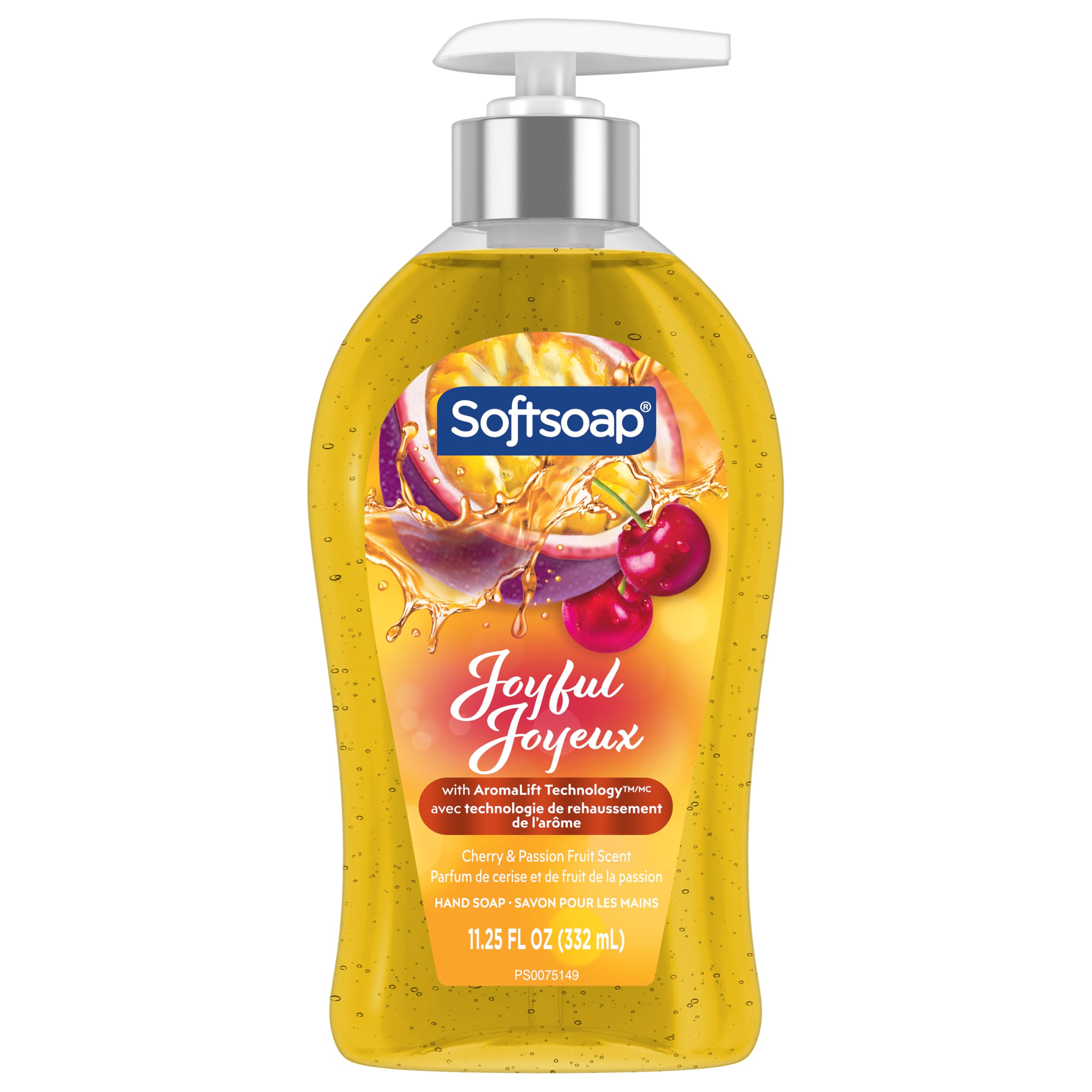 Softsoap Joyful front bottle view highlighting branding and design