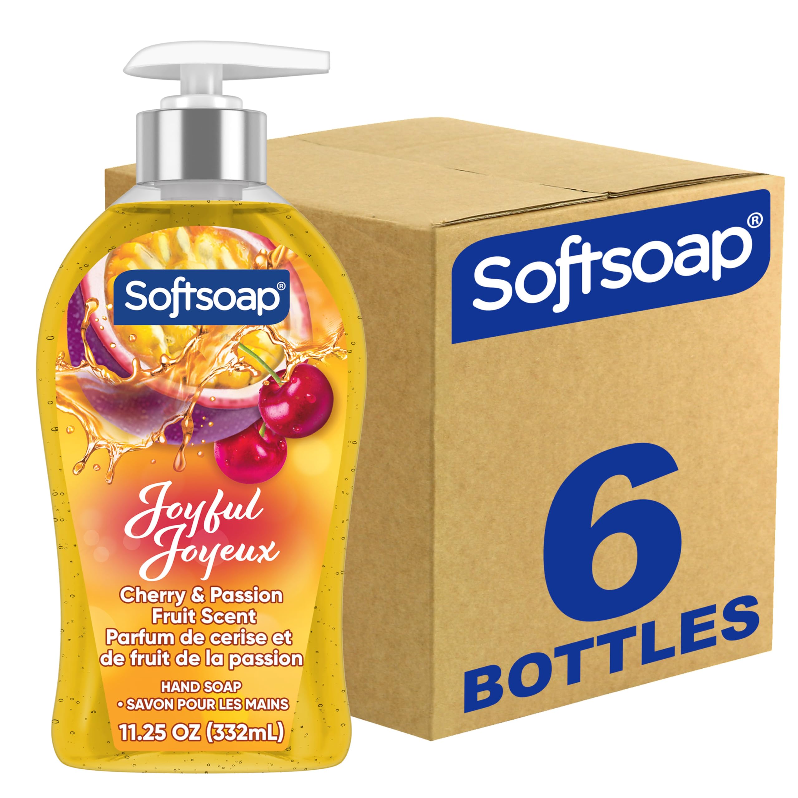 Softsoap Joyful liquid hand soap bottle pump for easy daily handwashing