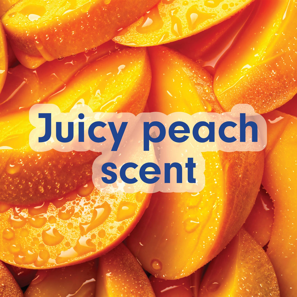 Softsoap Juicy Peach kitchen sink setup ready for quick cleanups.
