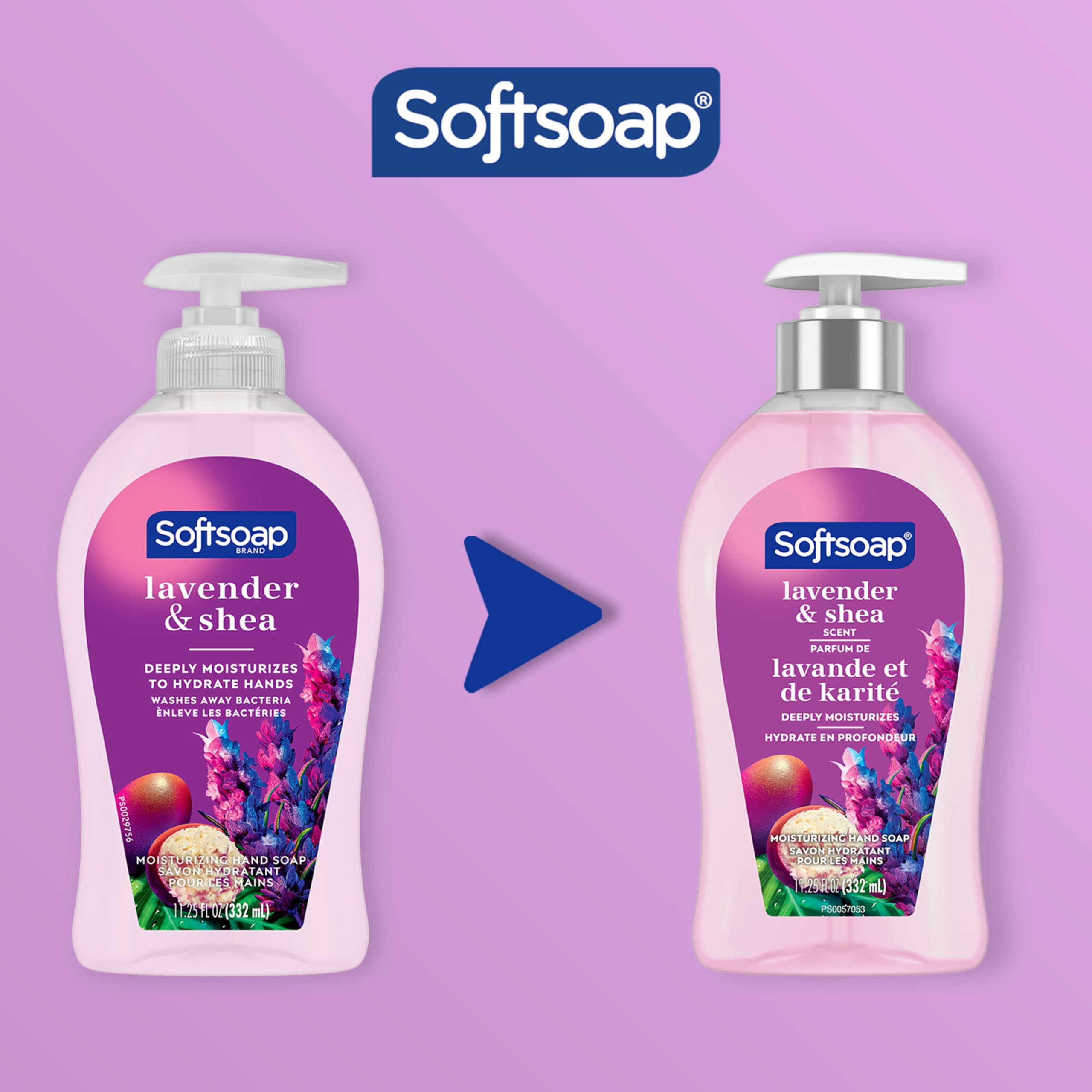 Espuma suave de Softsoap sobre las manos para limpieza diaria.
