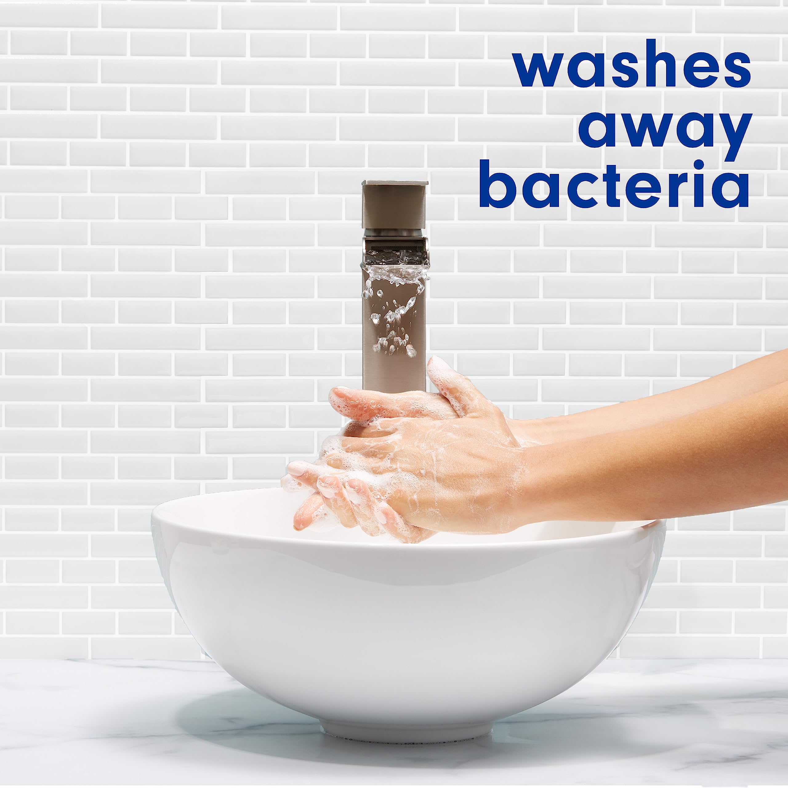 Softsoap moisturizing formula provides gentle care during hand washing.