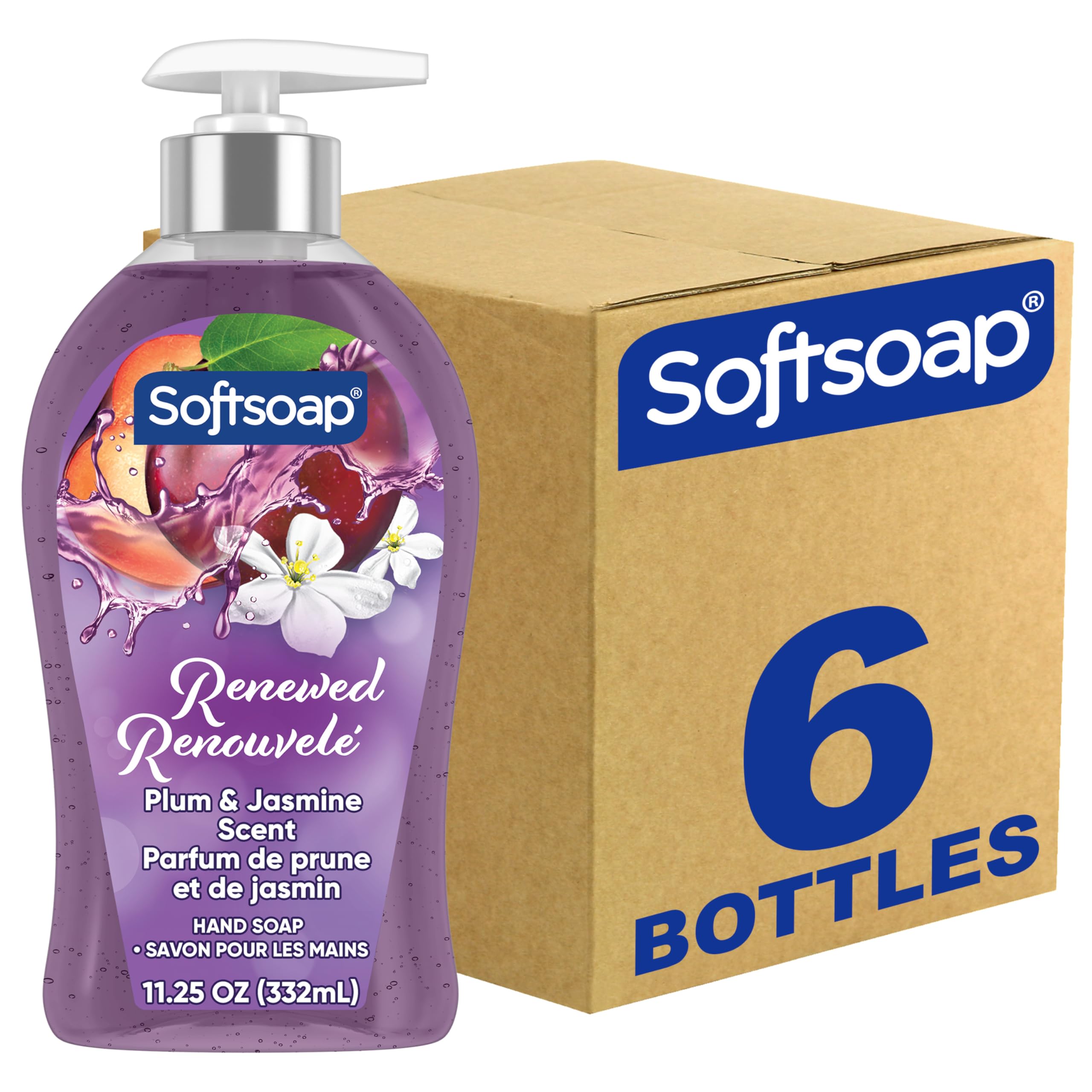 Softsoap Renovado Jabon Liquido para Manos con Bomba: limpieza suave y fragancia duradera.