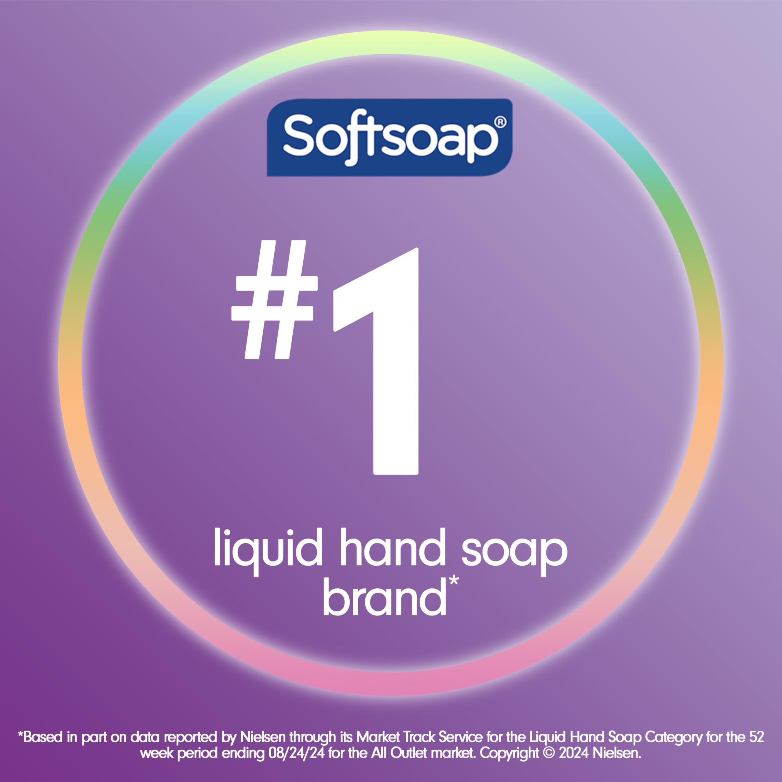 Softsoap Renovado Jabon Liquido con Tecnologia AromaLift para mejorar la experiencia sensorial.