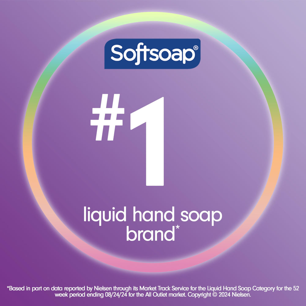 Softsoap Renovado Jabon Liquido con Tecnologia AromaLift para mejorar la experiencia sensorial.