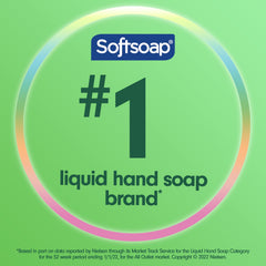 Softsoap six-bottle pack on display emphasizes bulk refill convenience.
