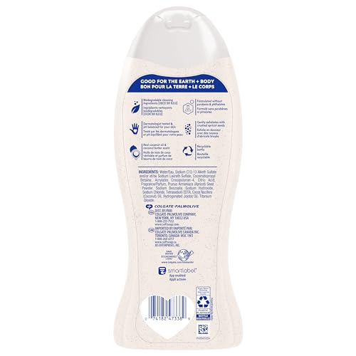 Softsoap biodegradable cleaning ingredients label signals eco-conscious choice.