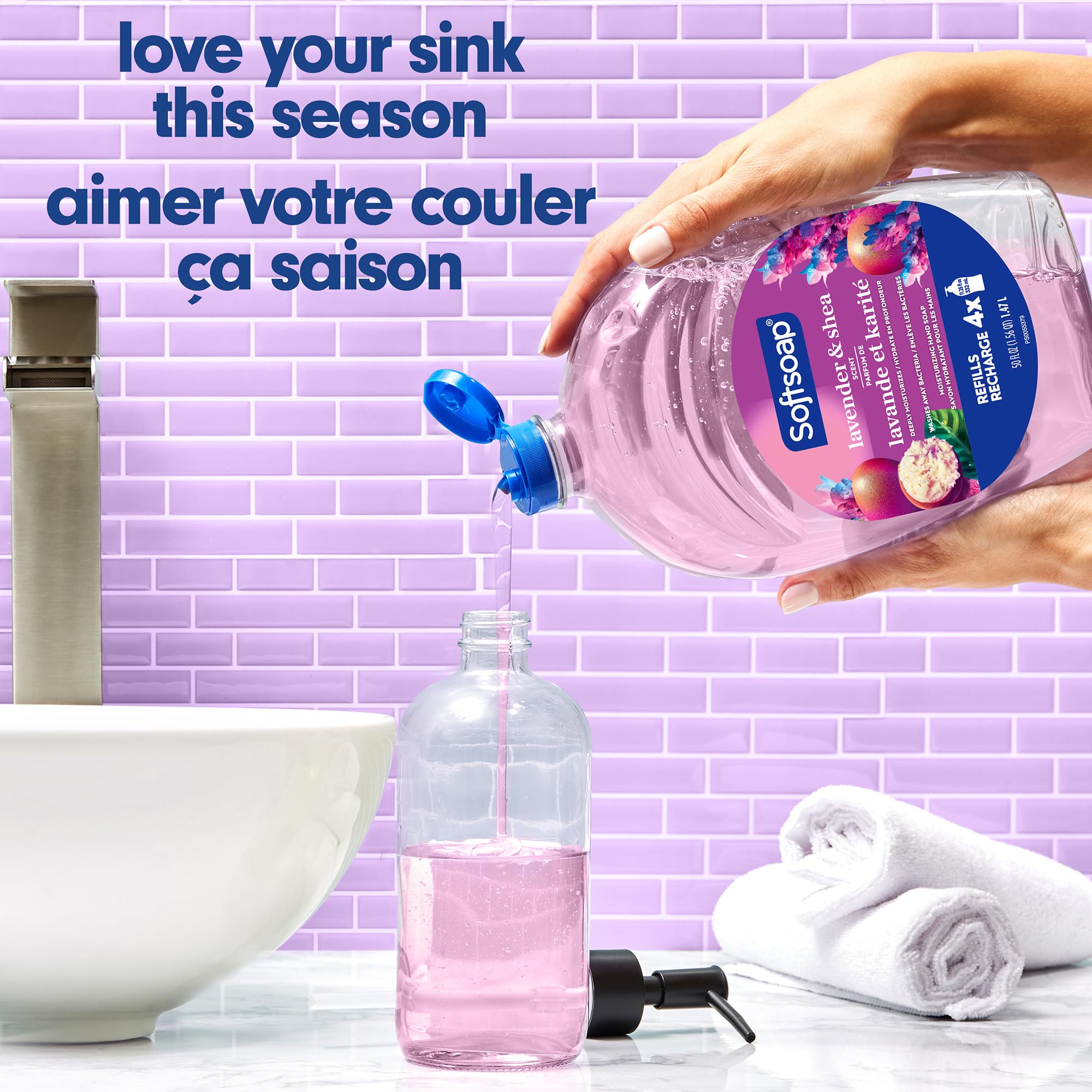 Softsoap uso doméstico, aroma lavanda karité para el baño
