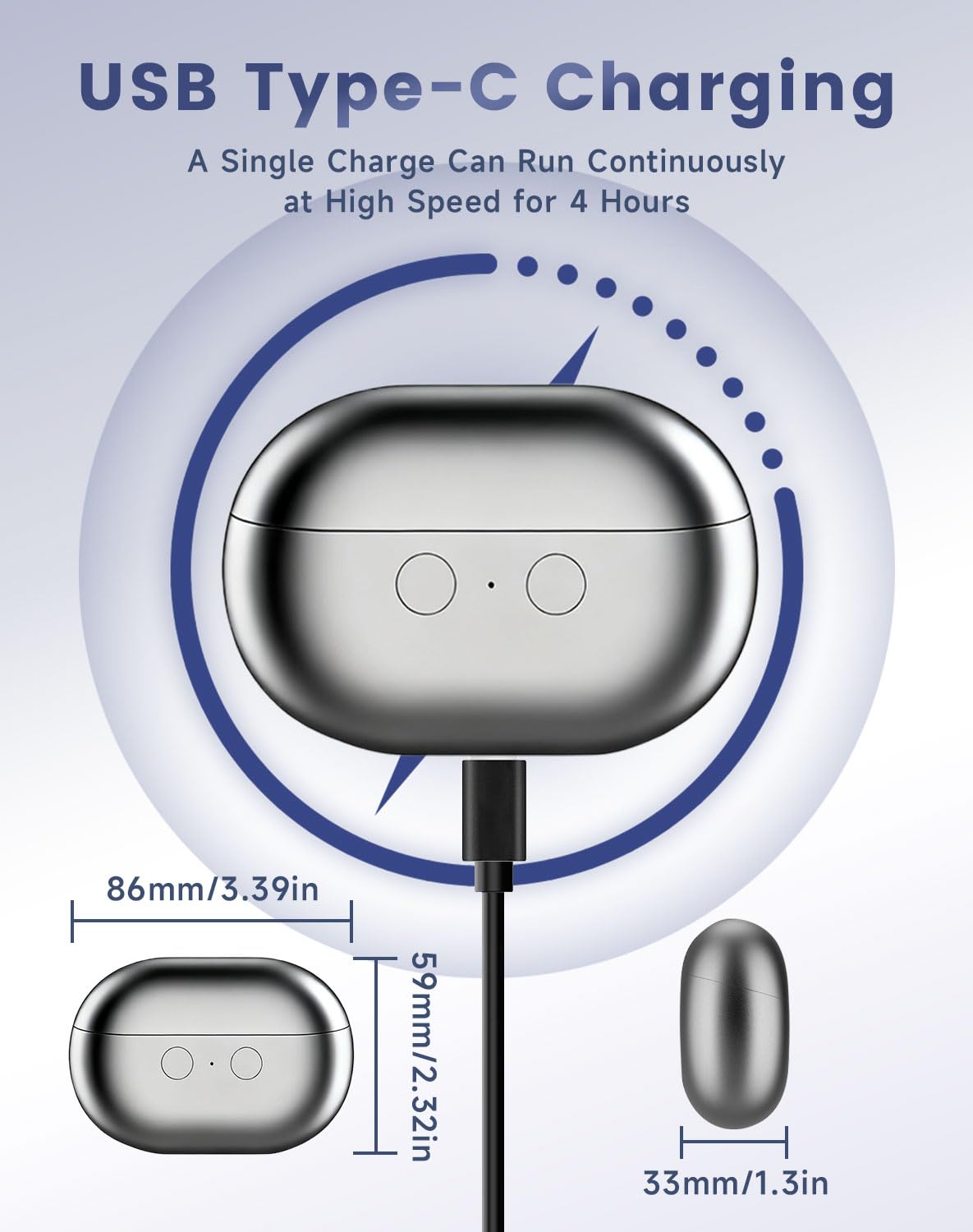 Soglude compact design fits in a bag for on-the-go grooming