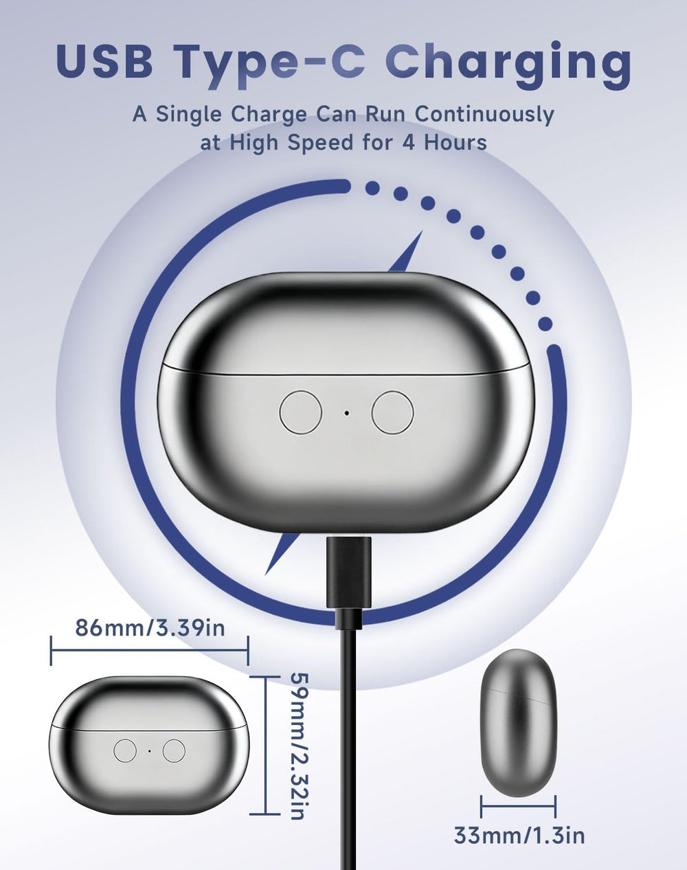 Soglude compact design fits in a bag for on-the-go grooming