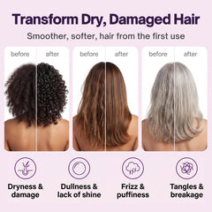 sohl-I.D. Hair Mask on finished hair, revealing enhanced shine and smoothness.
