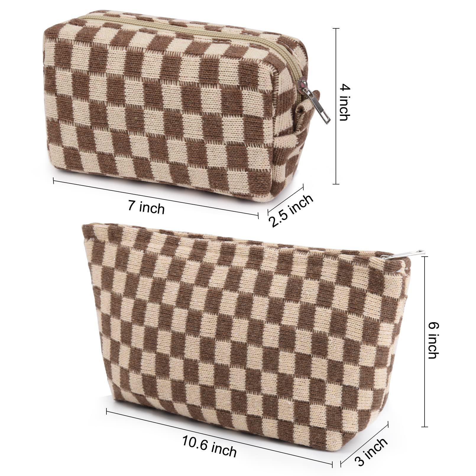 SOIDRAM two-pack brown checkered bags offer versatile storage options.