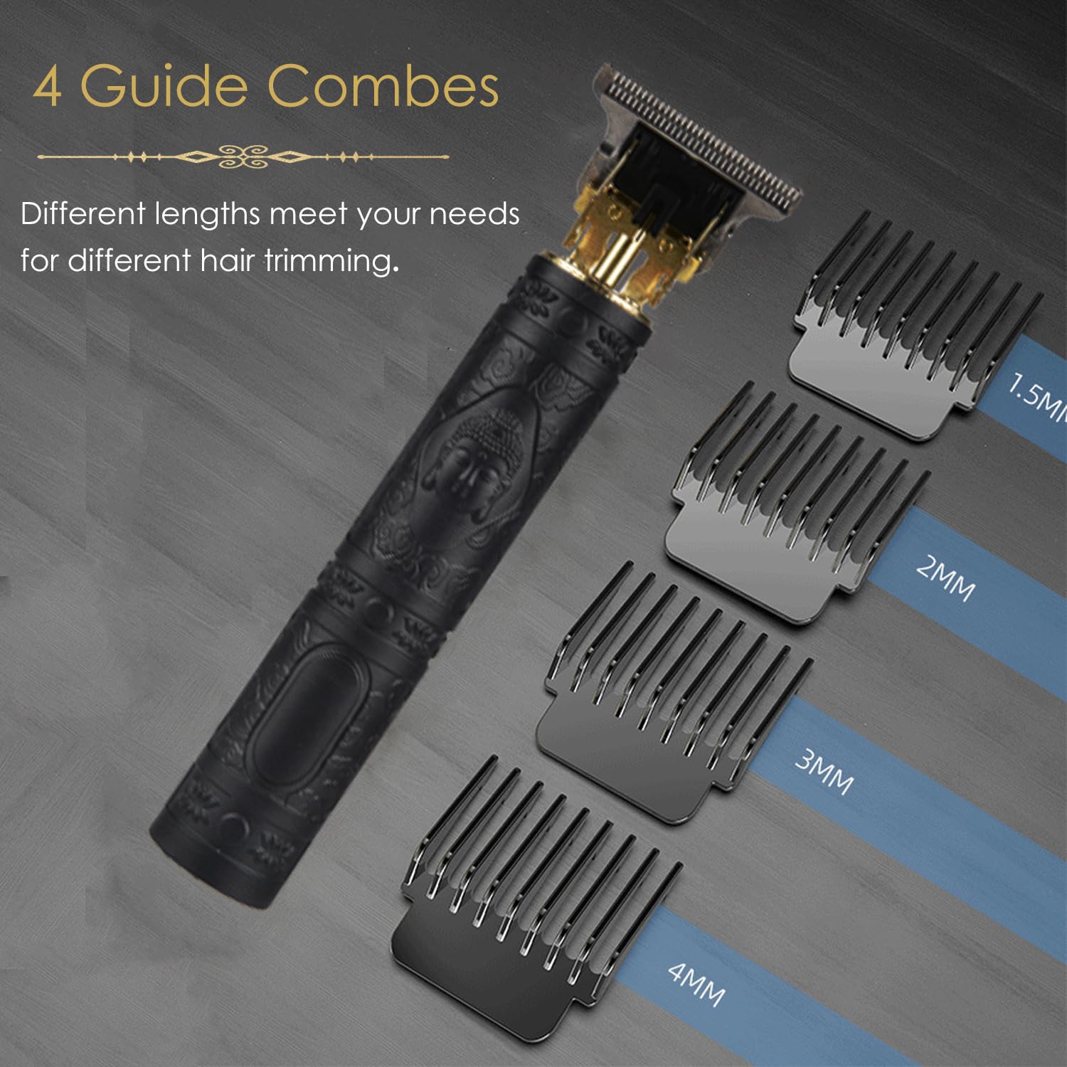 Soieho cordless hair trimmer with powerful motor for fast cuts.