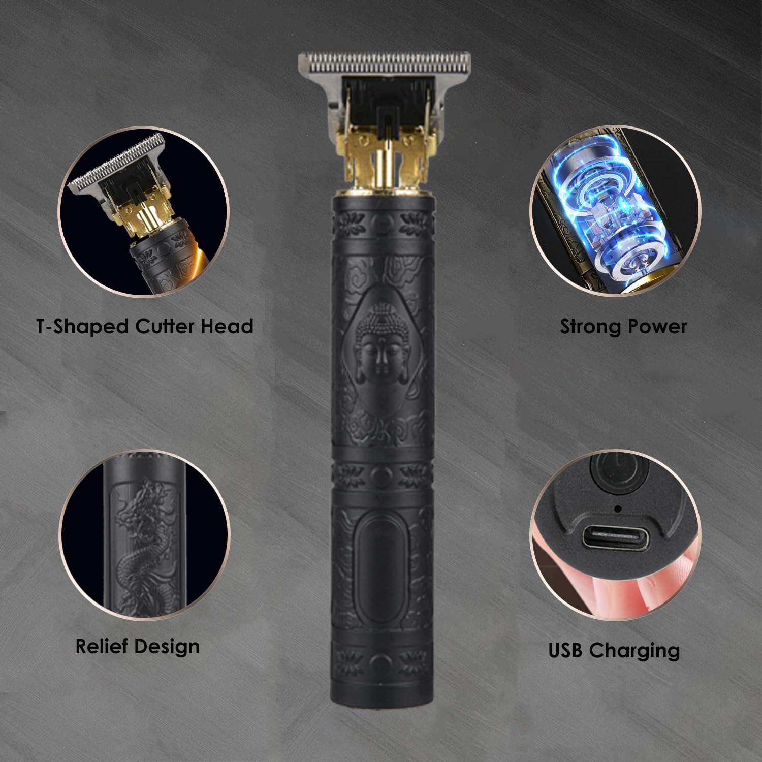 Soieho ergonomic and lightweight grip fits comfortable handling.