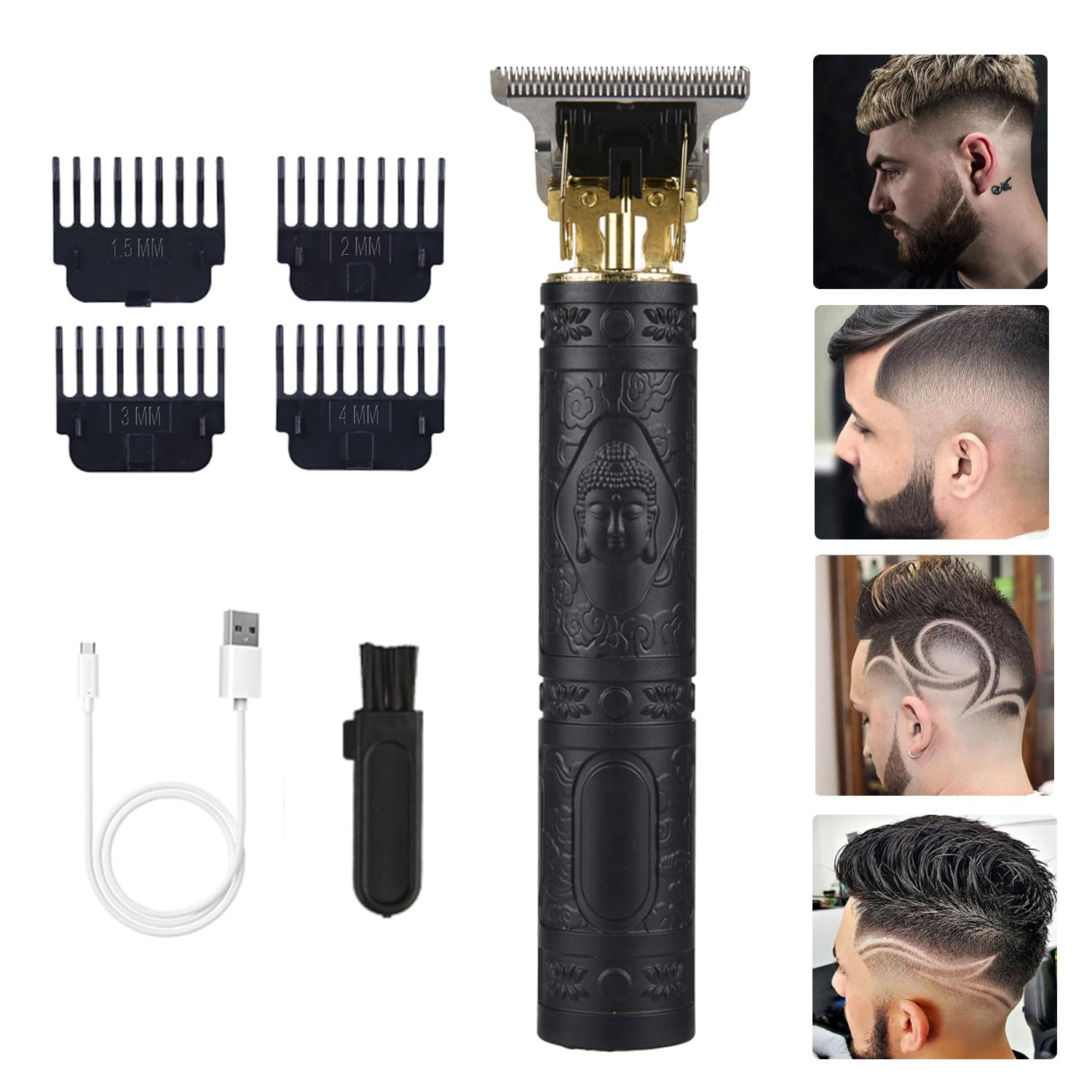 Soieho hair clippers with professional T-blade provide precise trimming for men.
