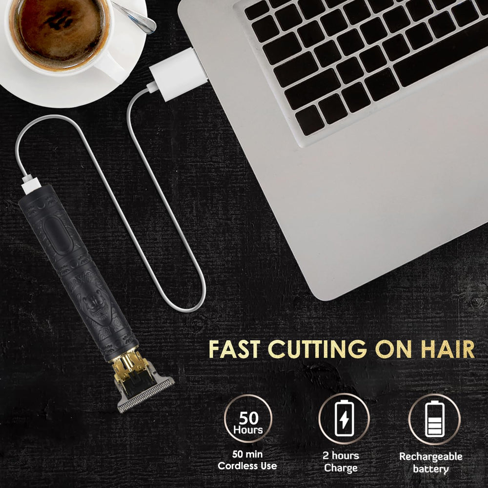 Waterproof cutter head enables quick cleaning after grooming sessions.