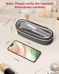 Soimeat portable cosmetic brush case keeps brushes organized in a compact travel-friendly design