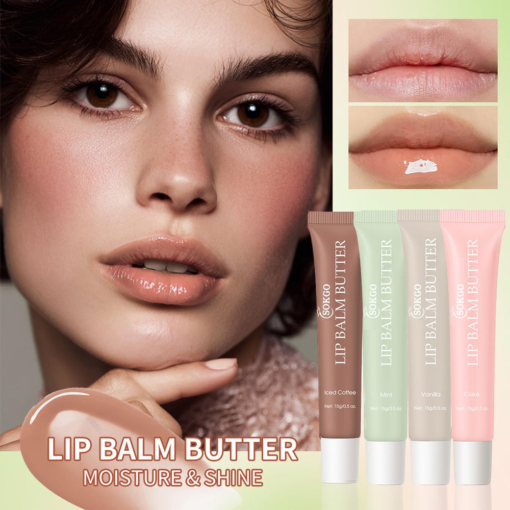 Sokgo brillo labial mantequilla acabado natural realza tono labial suavemente.