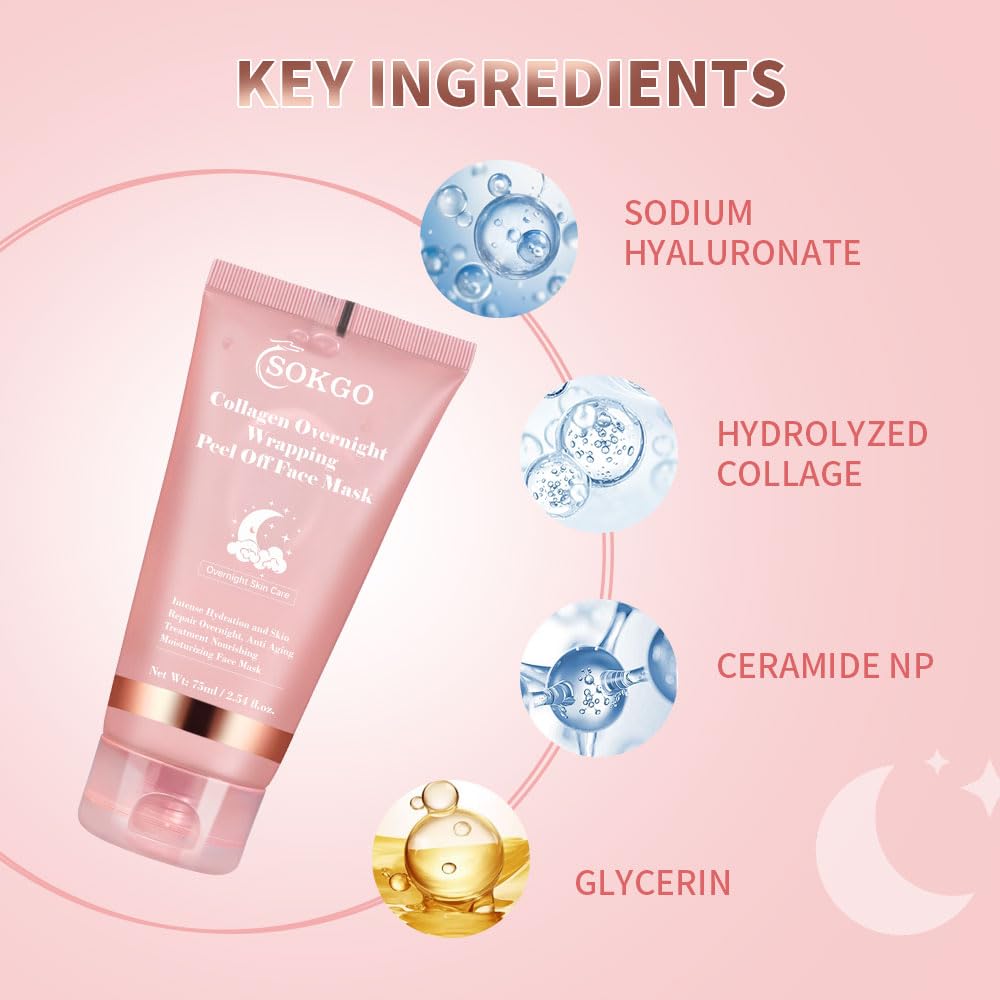 Sokgo Gel Transparente Textura Ligera aplicada sobre la piel para nutrición nocturna