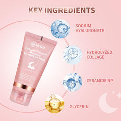 Sokgo Gel Transparente Textura Ligera aplicada sobre la piel para nutrición nocturna